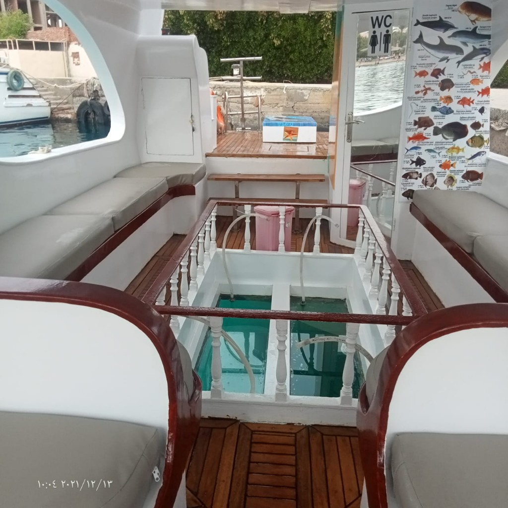 Glasbodenboot Innenansicht