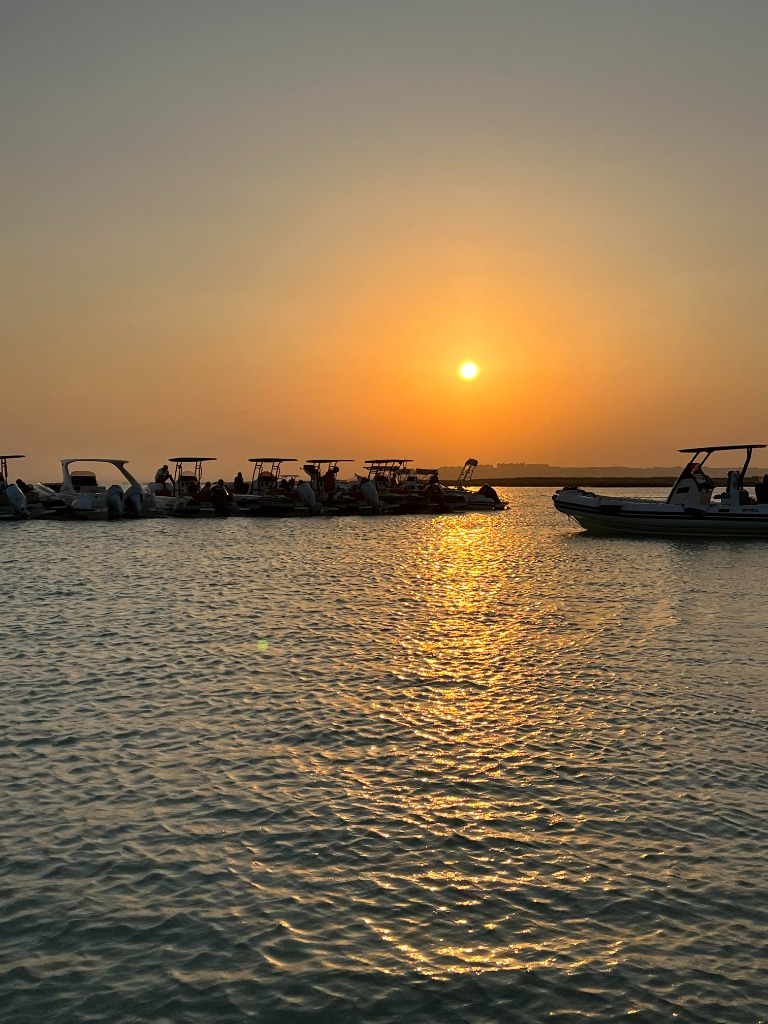 White Island Sonnenuntergang