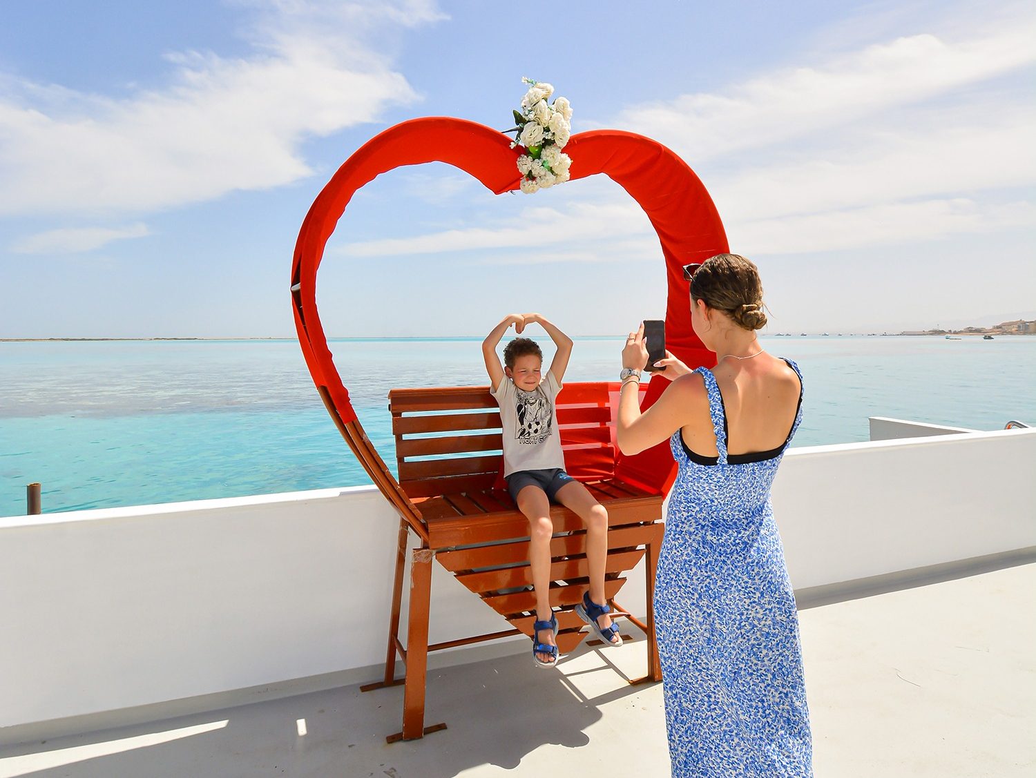 Panorama Submarine interior with rows of underwater windows