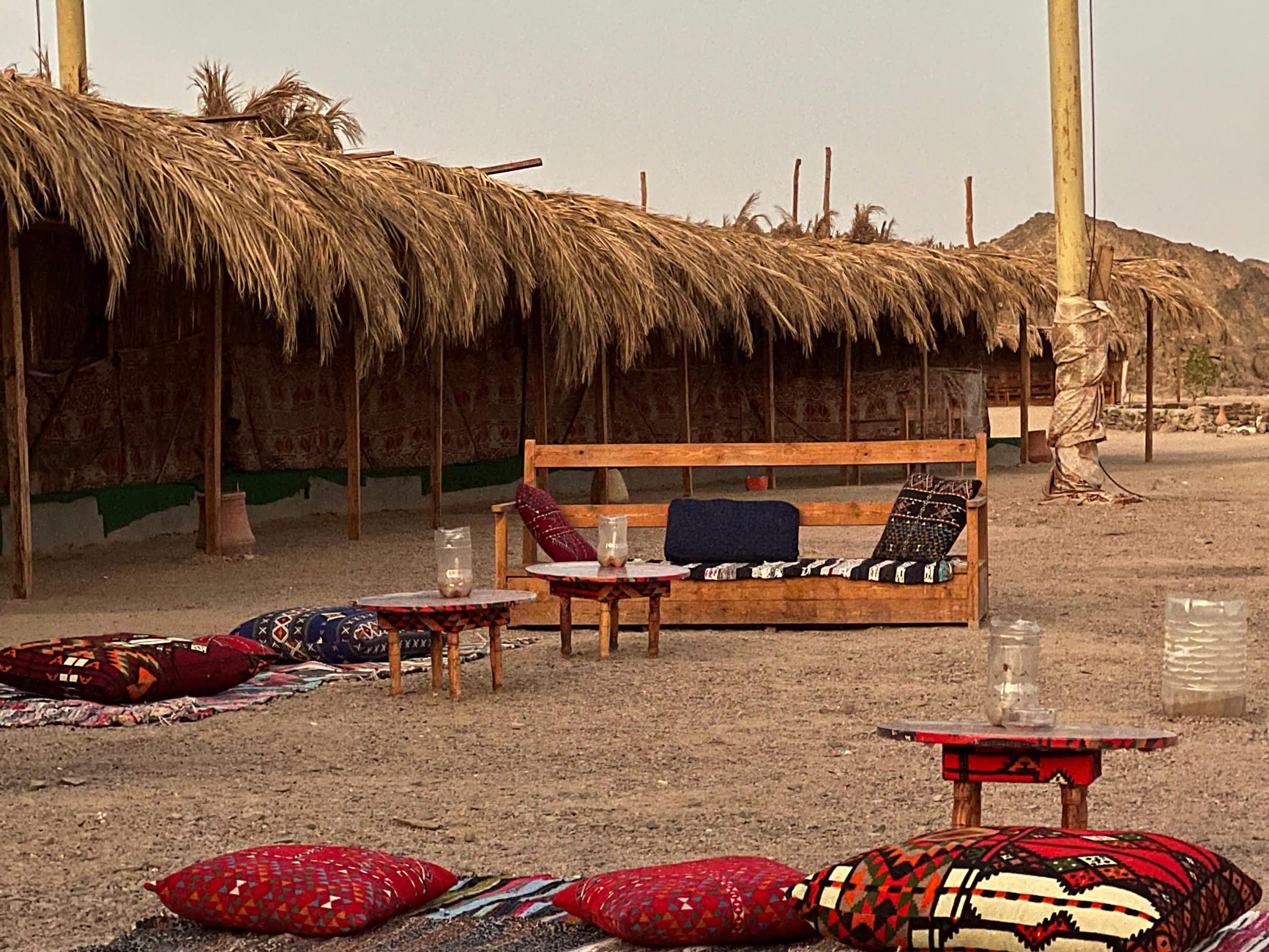 Starry night sky over the Hurghada desert
