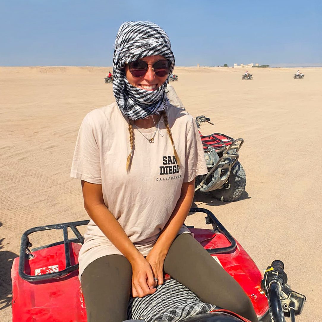 Quad Safari ATV Desert Ride Hurghada Red Sea Egyt Makadi Sea Caves Beach Ride Cliffs