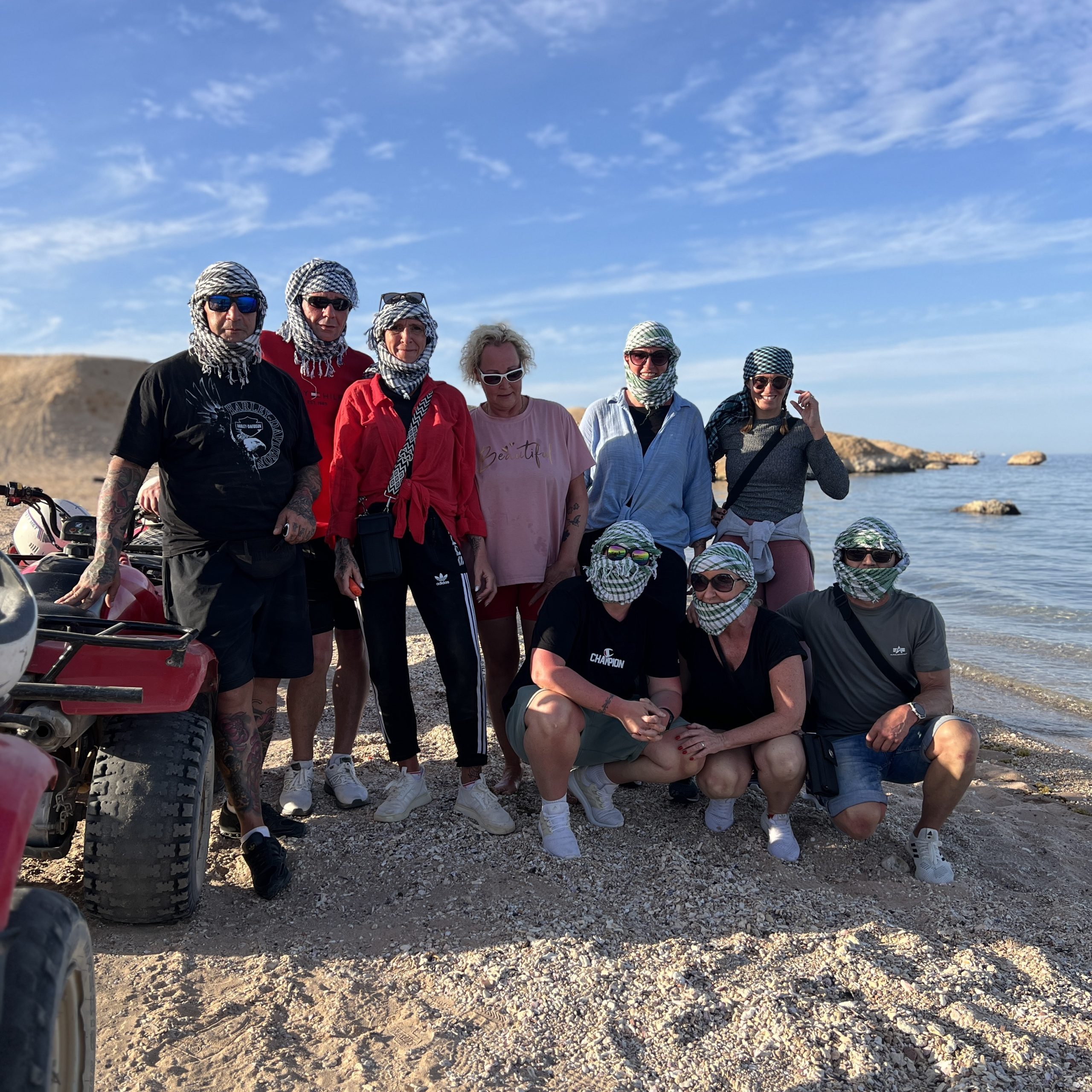 Quad Safari Desert Beach Cliffs Sea Caves Makadi Hurghada