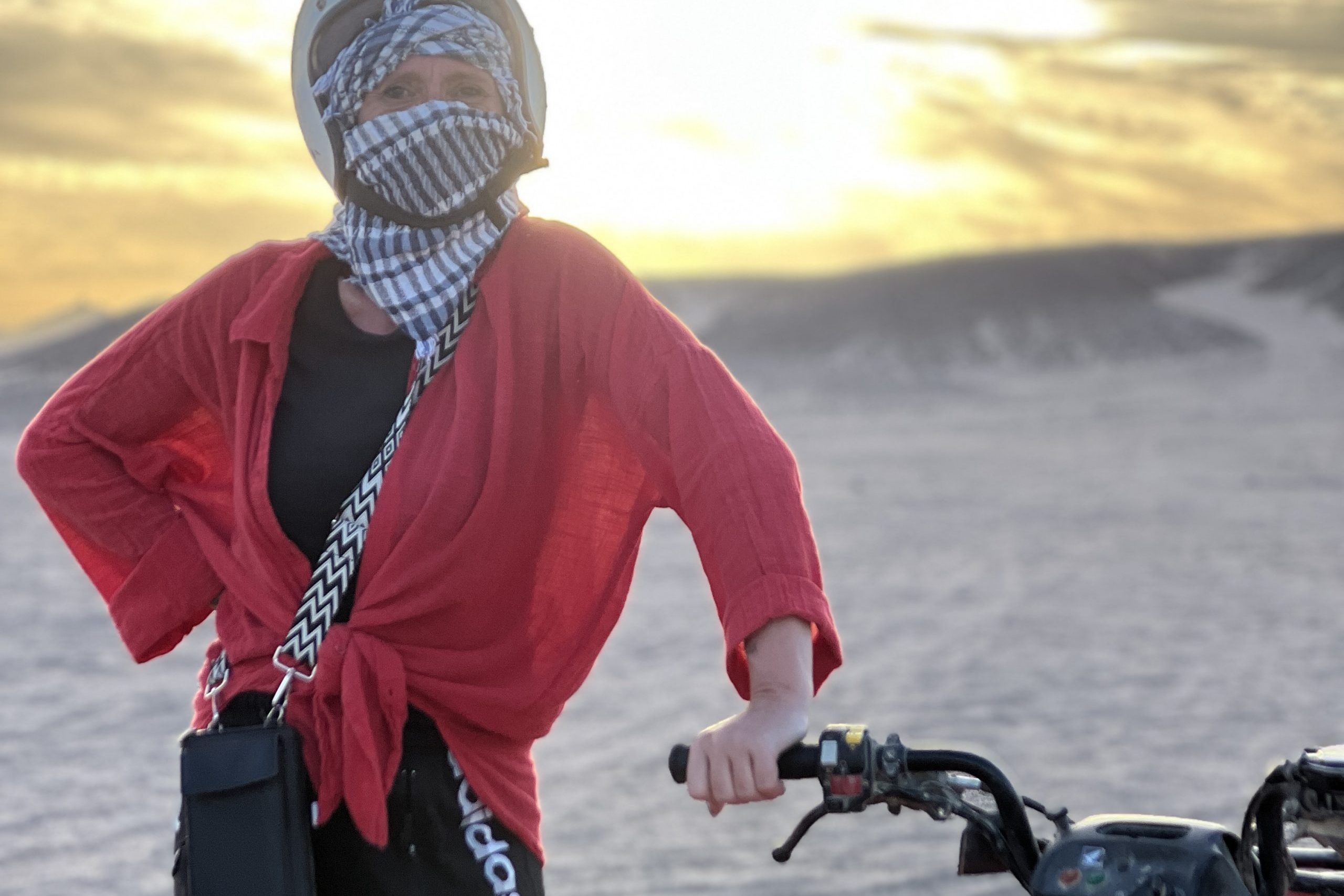 Stunning view of Makadi Bay sea caves from the clifftop