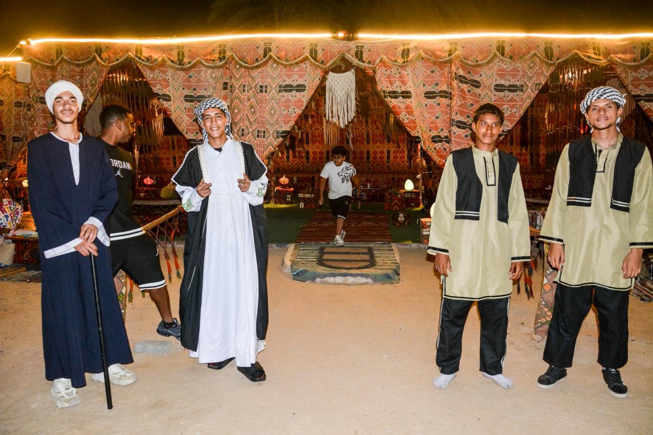 Bedouin sitting tent and oriental atmosphere at Latenda Nights