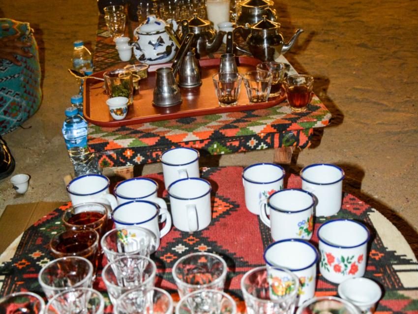 BBQ buffet and evening lights during Latenda Nights in Hurghada